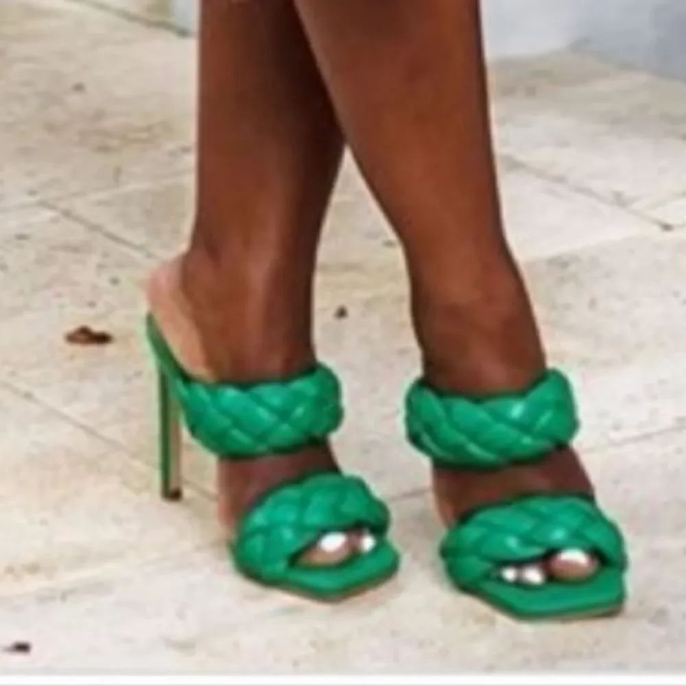 BRAND NEW STEVE MADDEN WOMEN"S CHUNKY BRAIDED STRAP DETAILS KENLEY HEELED SANDAL